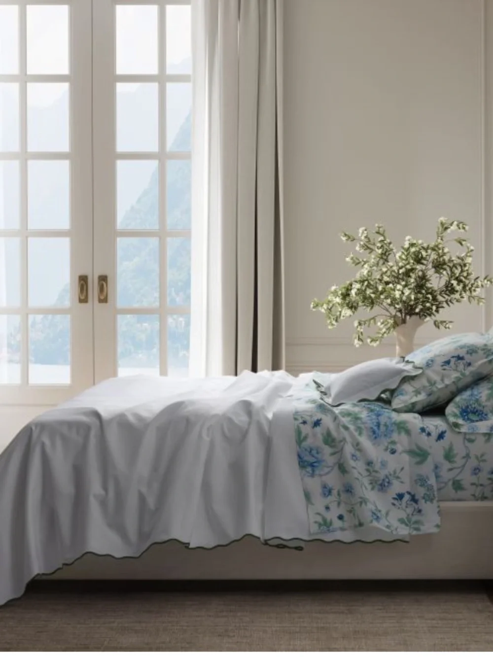 Matouk Camilla Pique by Matouk Full/Queen Duvet  Cover 94x97 - Dune